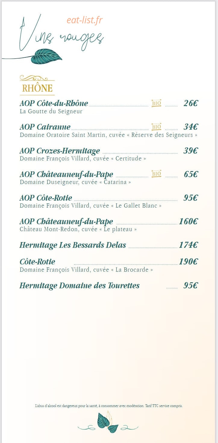 Le Rooftop — carte page 7