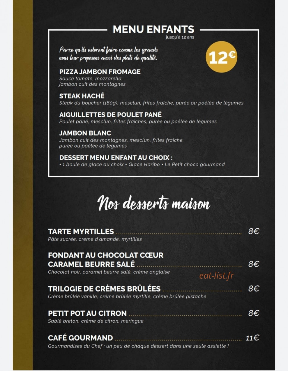 Comme Avant — carte page 6