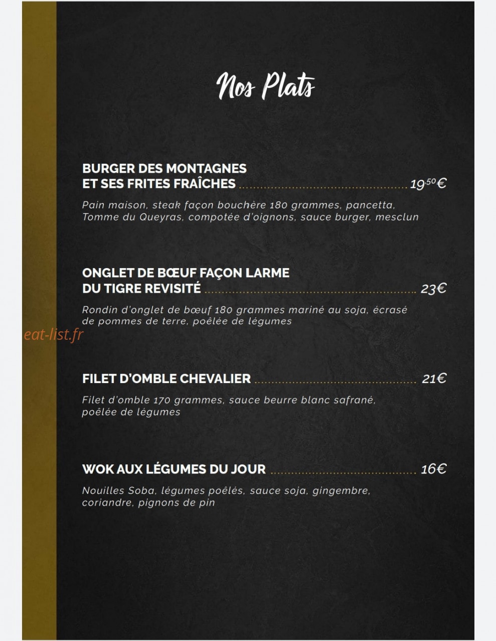 Comme Avant — carte page 3