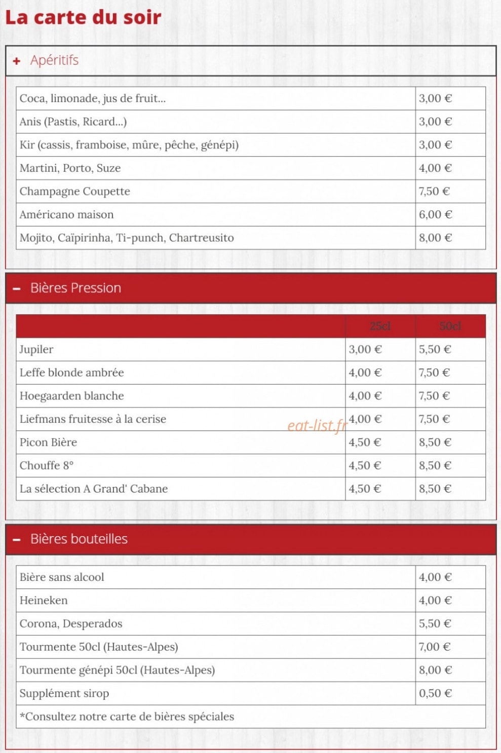 Grand Cabane — carte page 5