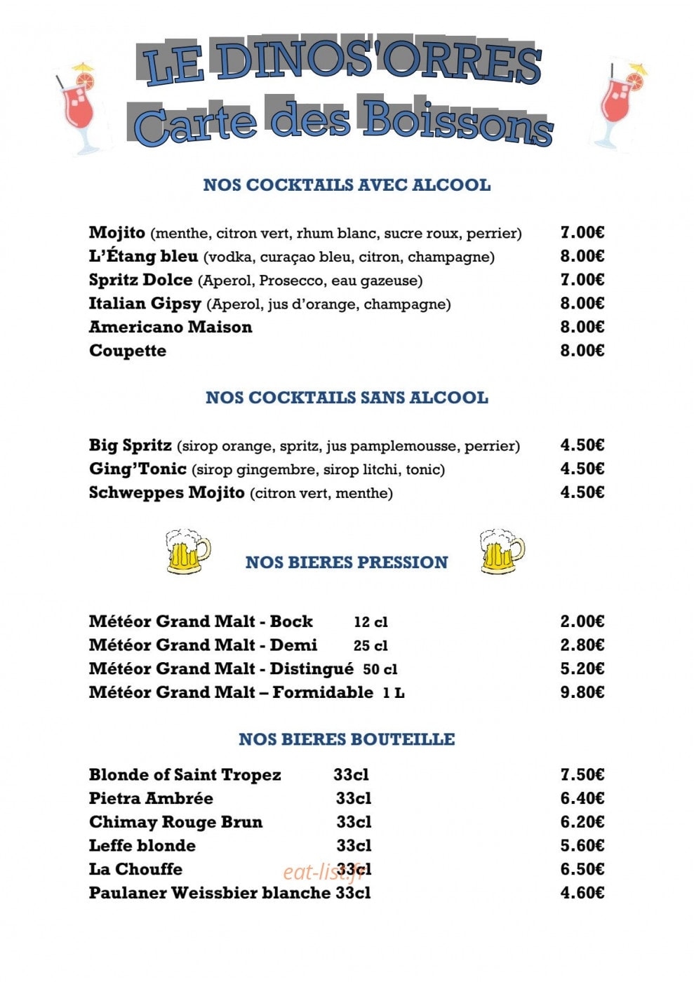 Le Dinos Orres — carte page 6