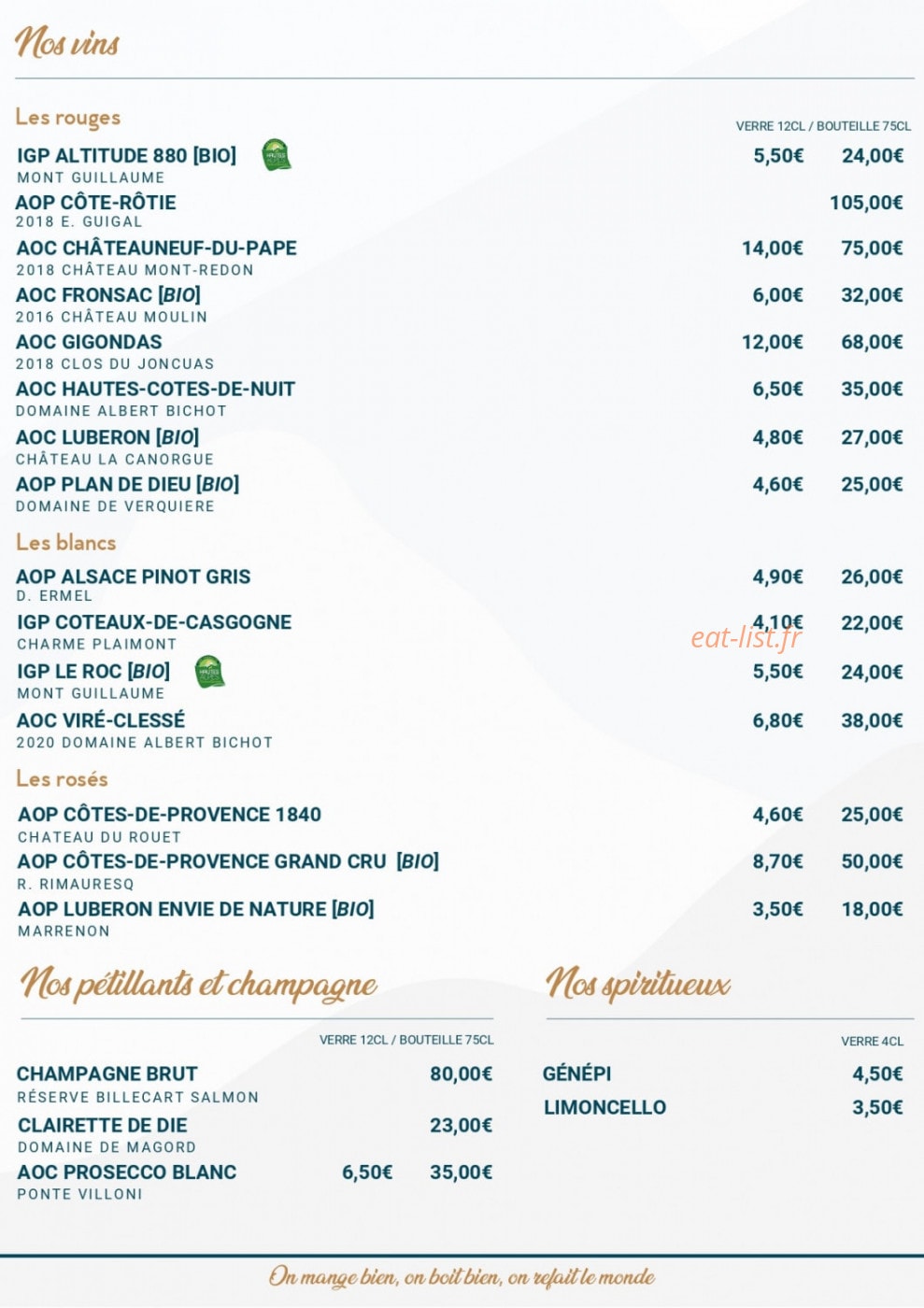 Le Hug — carte page 3