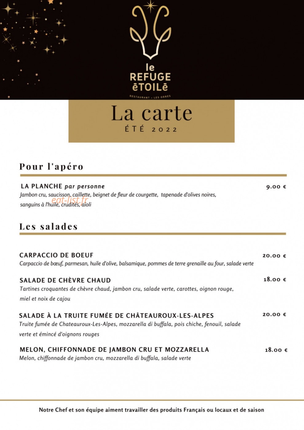 Le refuge étoilé — carte page 1