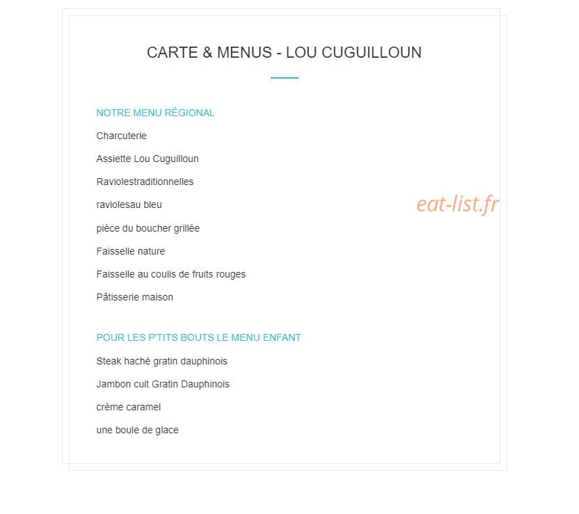 Lou Cuguilloun — carte page 1