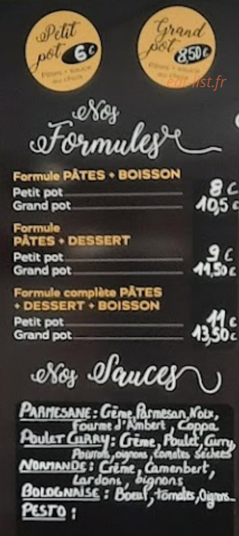 Pasta Casa — carte page 1