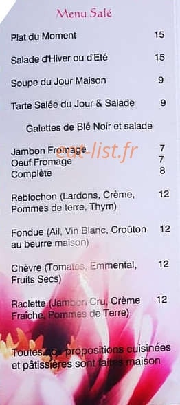 La Fruitière — carte page 4