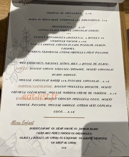 La table du Cairn — carte page 2