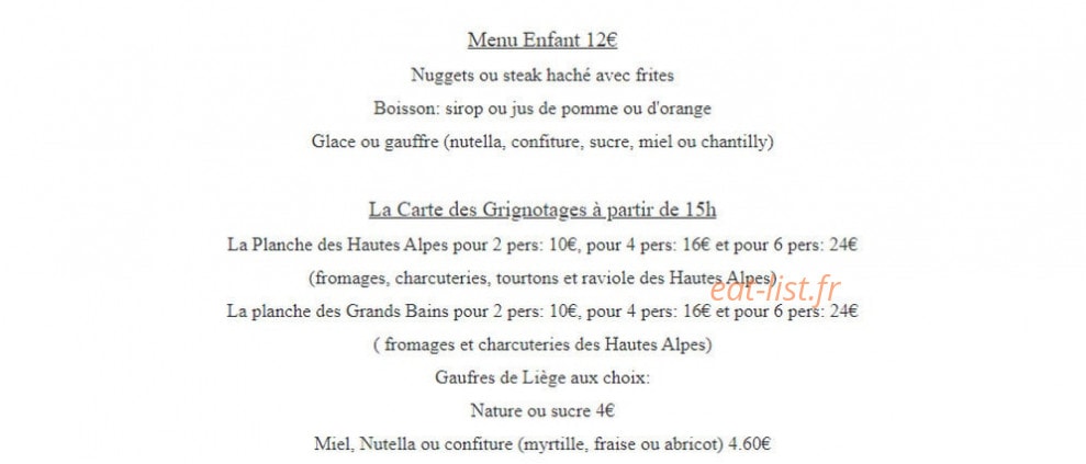 La terrasse des Grands Bains — carte page 2