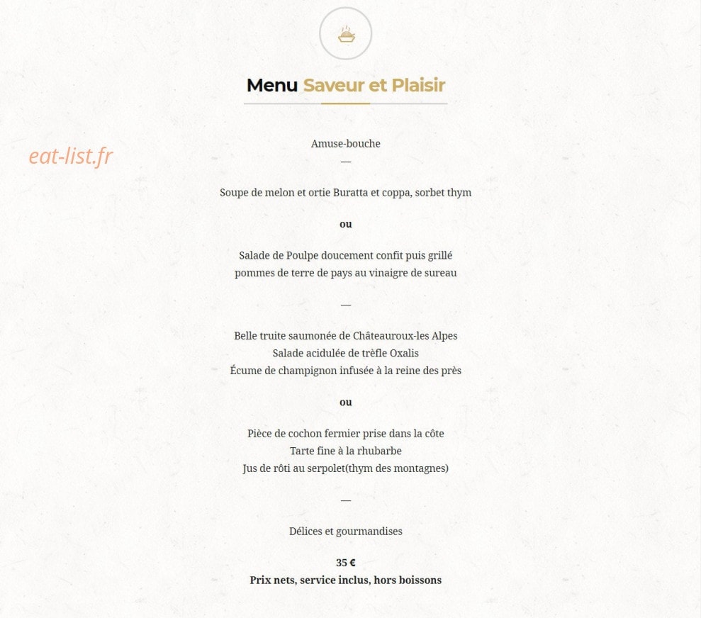 Le Chazal — carte page 1
