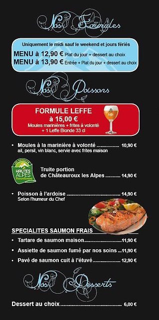 Brasserie Des Alpes — carte page 5