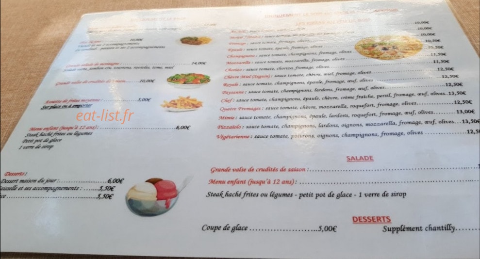 Chez Mimi Et Nono — carte page 1