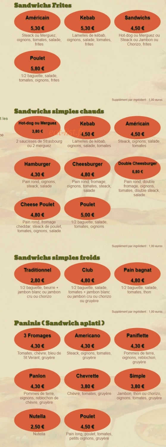 Pizzabel — carte page 4