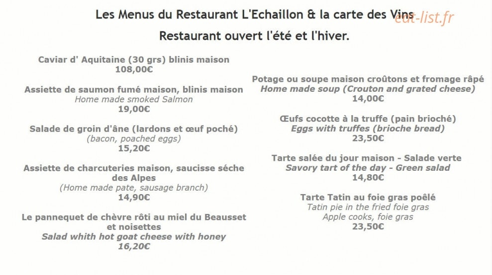 L'Echaillon — carte page 1
