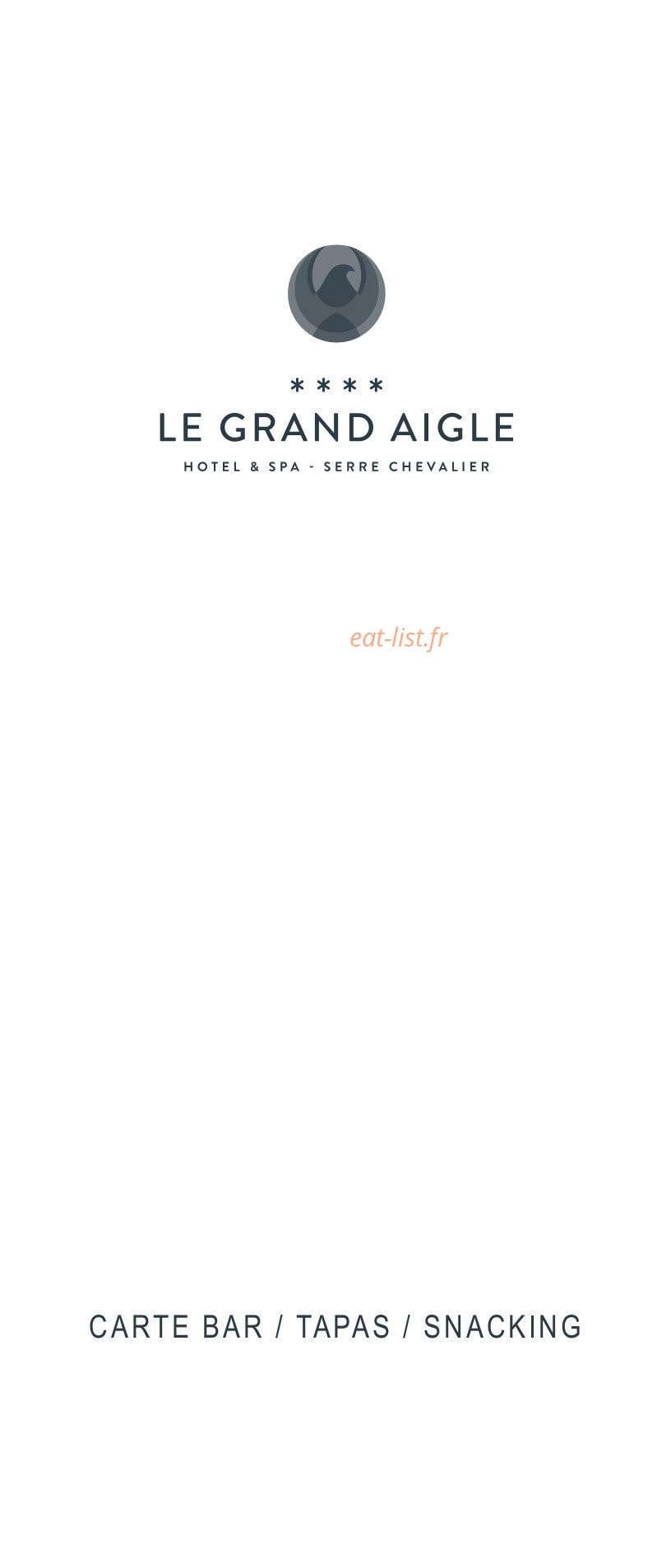Le Grand Aigle — carte page 1