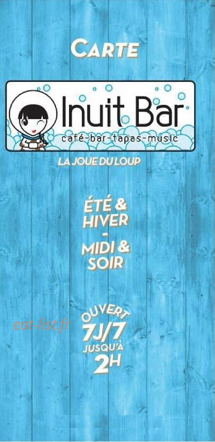 Inuit Bar — carte page 1
