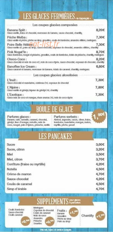 Inuit Bar — carte page 6