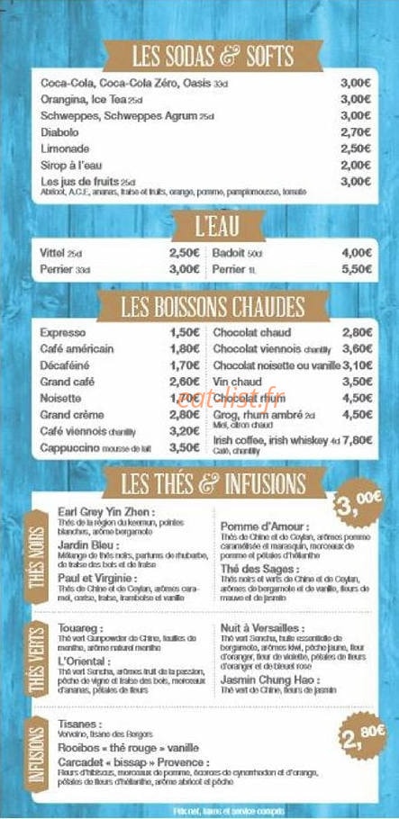 Inuit Bar — carte page 5