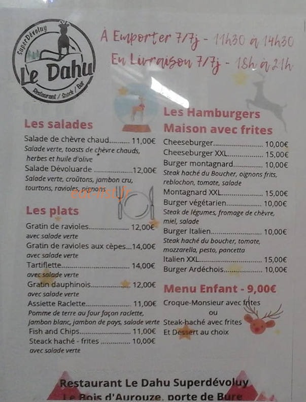 le Dahu — carte page 1