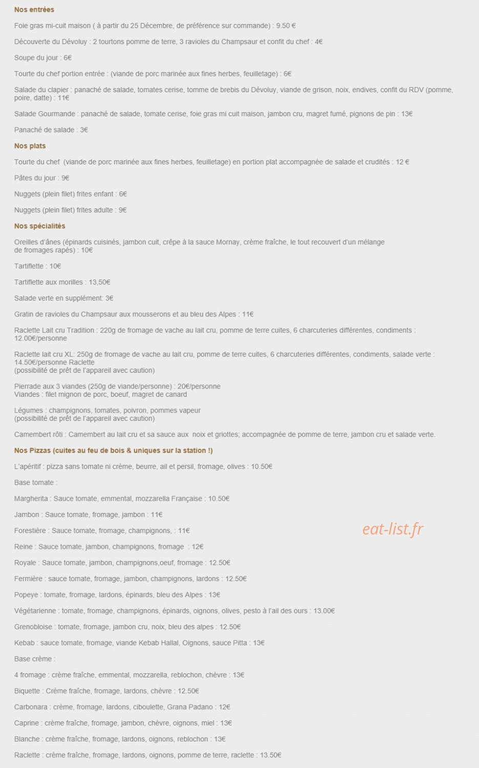 Le Rendez-Vous — carte page 2