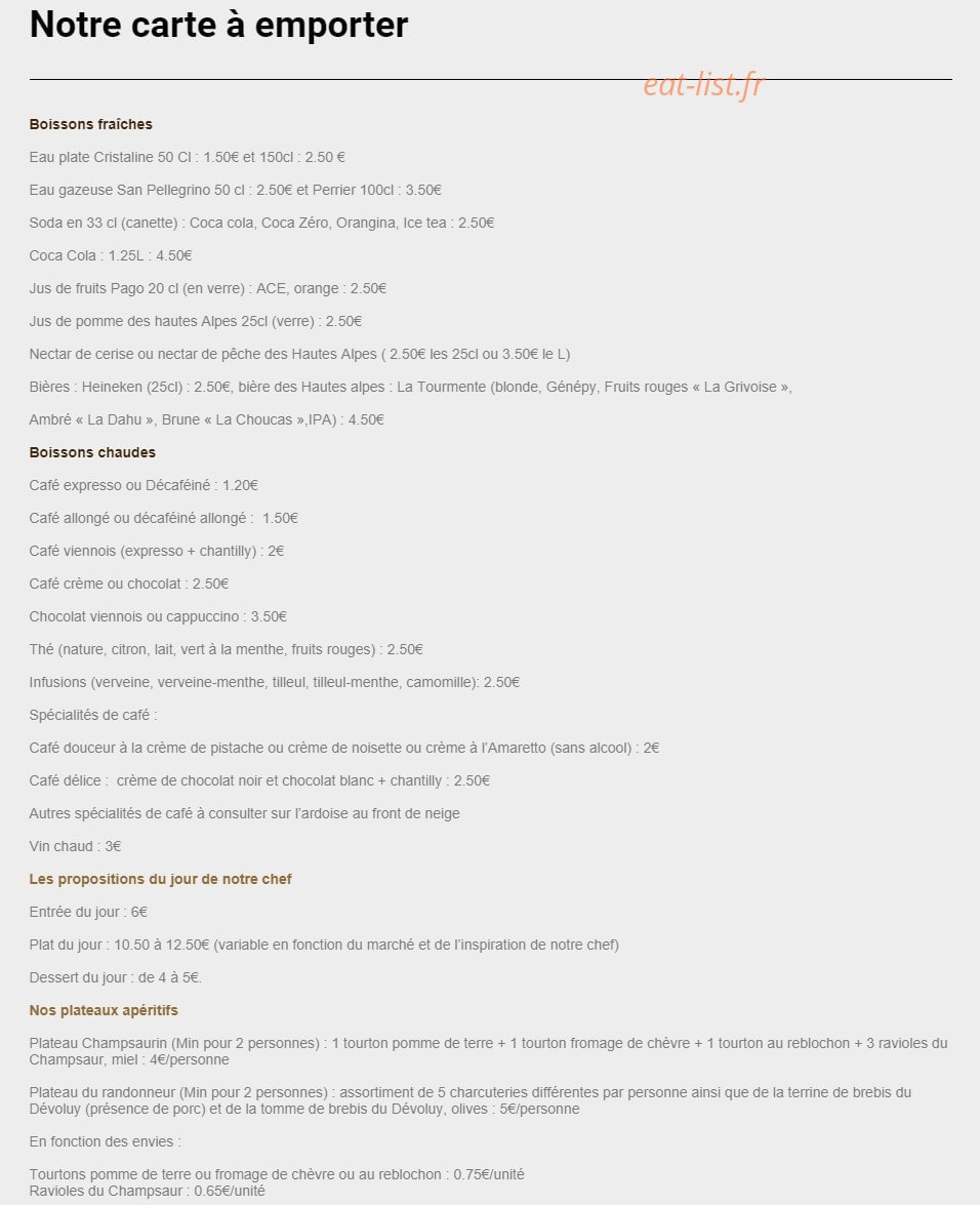 Le Rendez-Vous — carte page 1