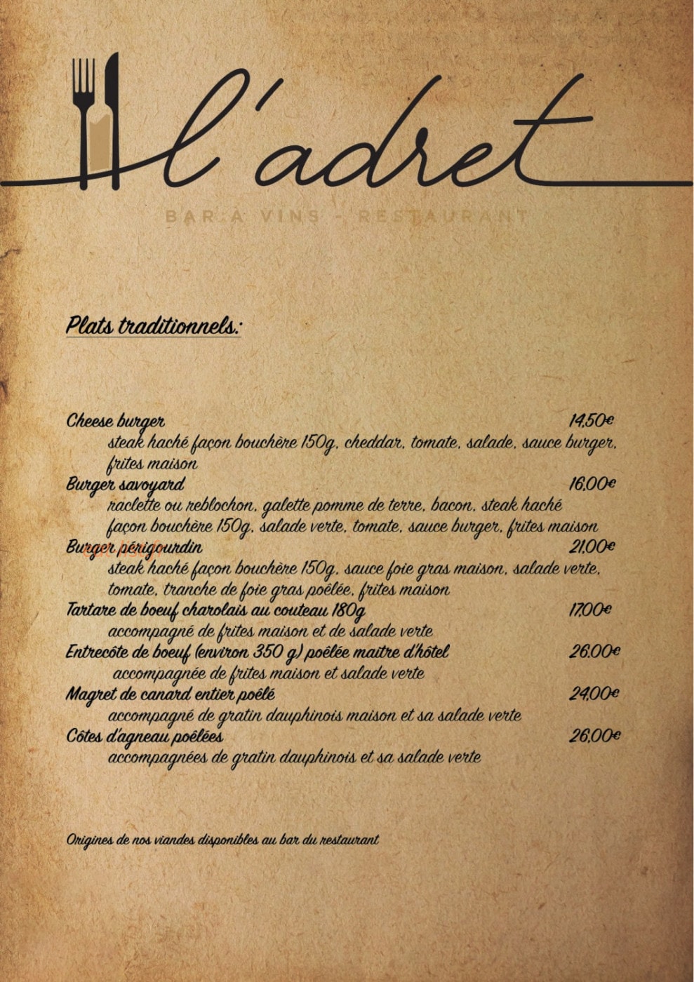 L'Adret — carte page 2