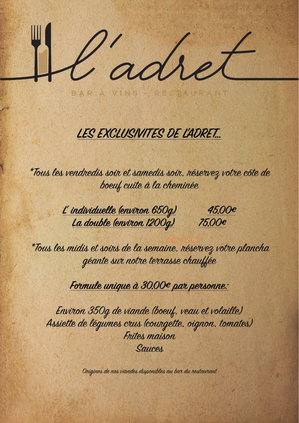 L'Adret — carte page 6