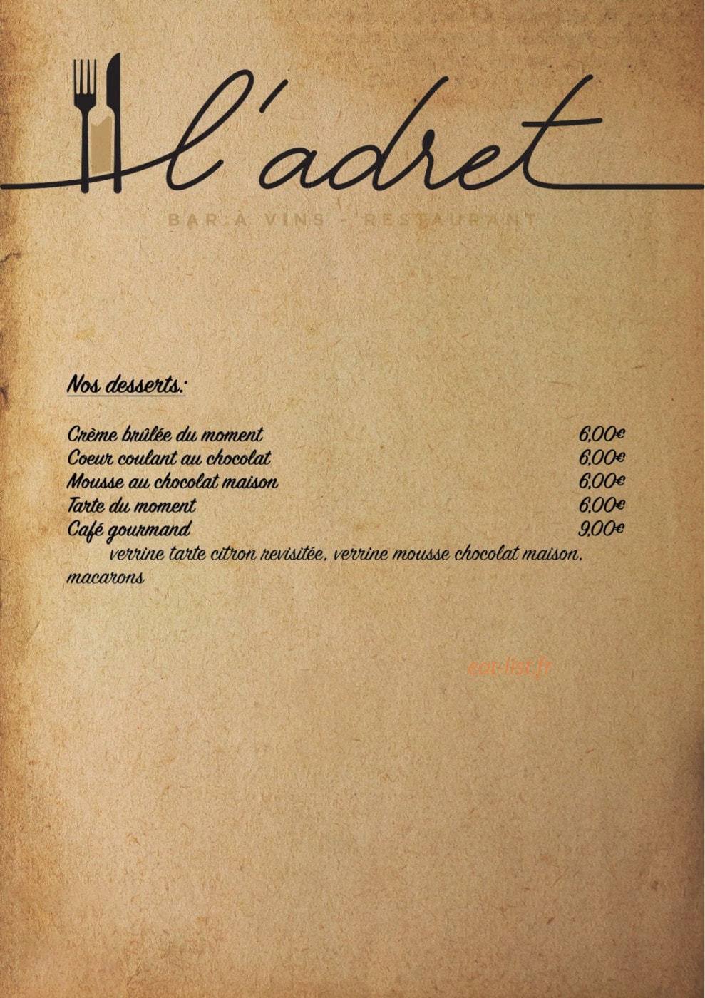 L'Adret — carte page 4