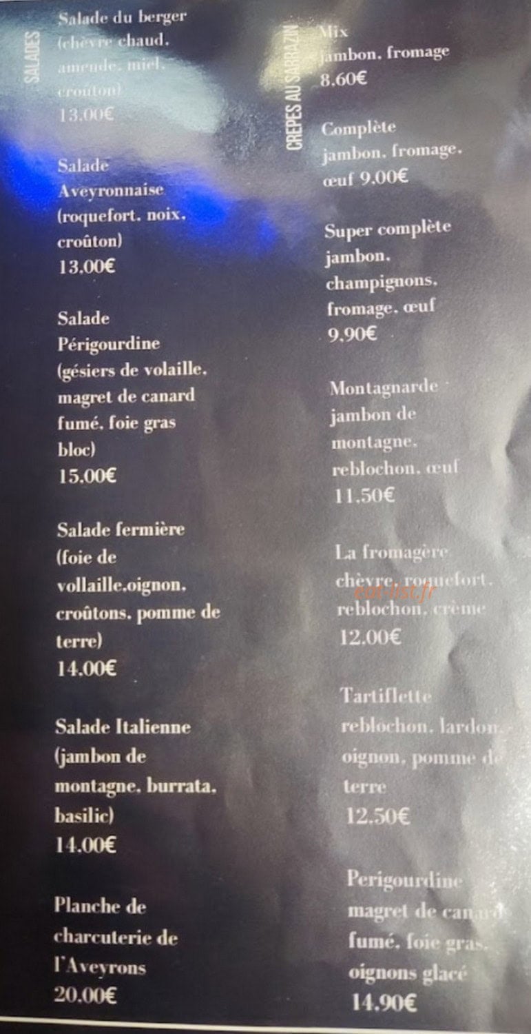Le cristal — carte page 1