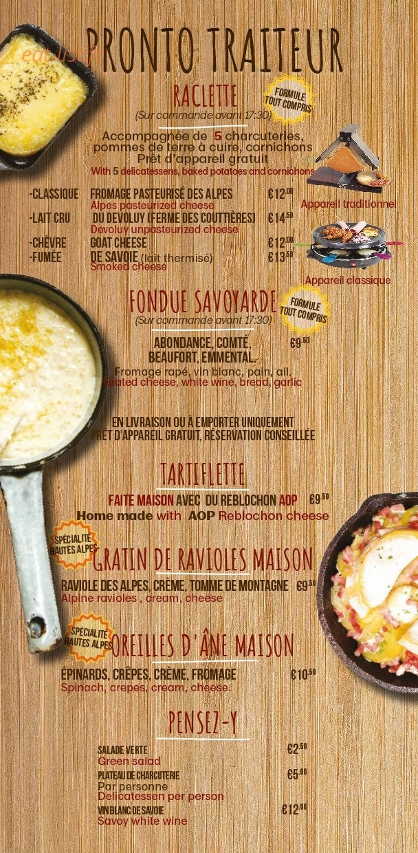 Pronto Pizza — carte page 5