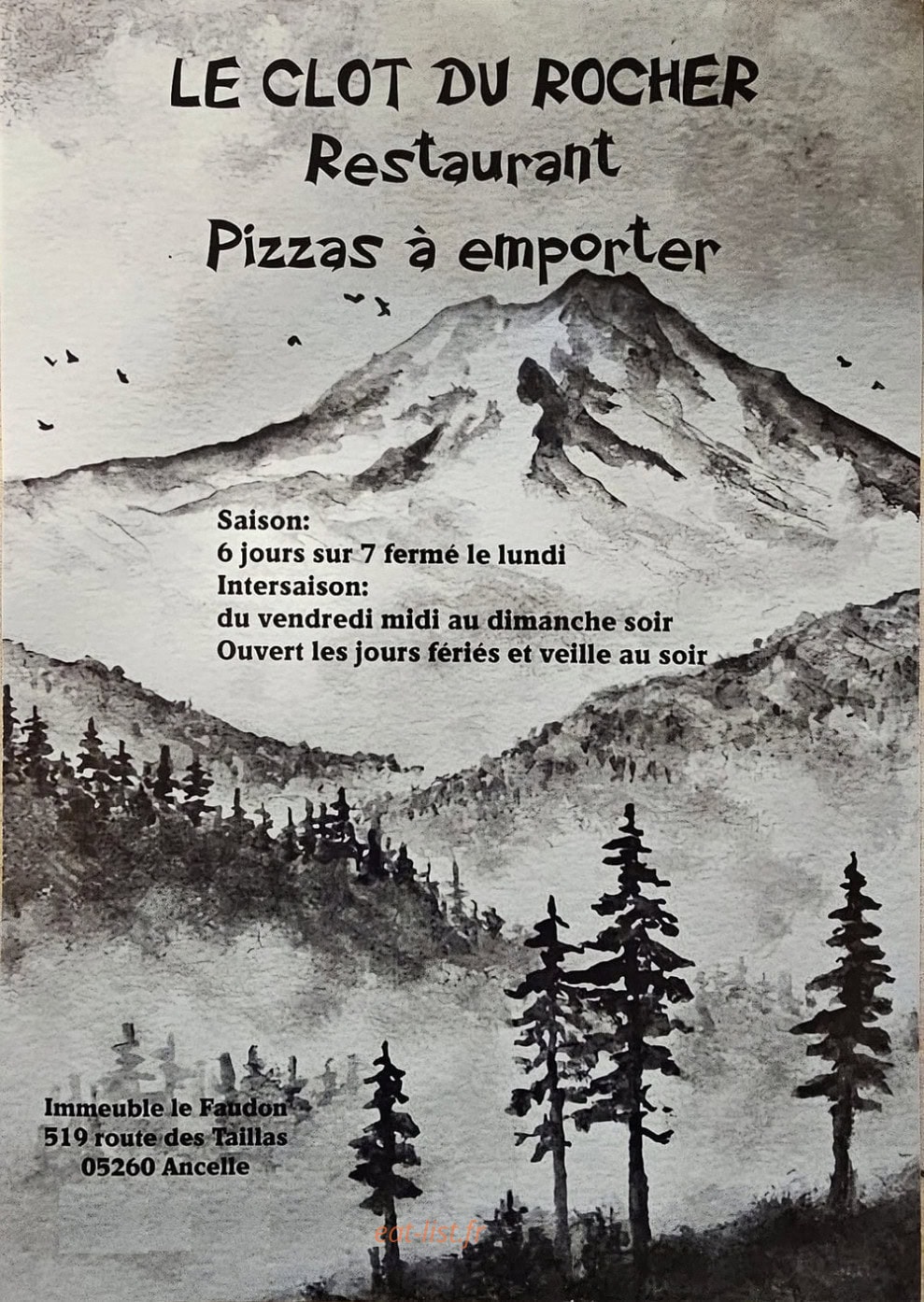 Le Clot Du Rocher — carte page 1