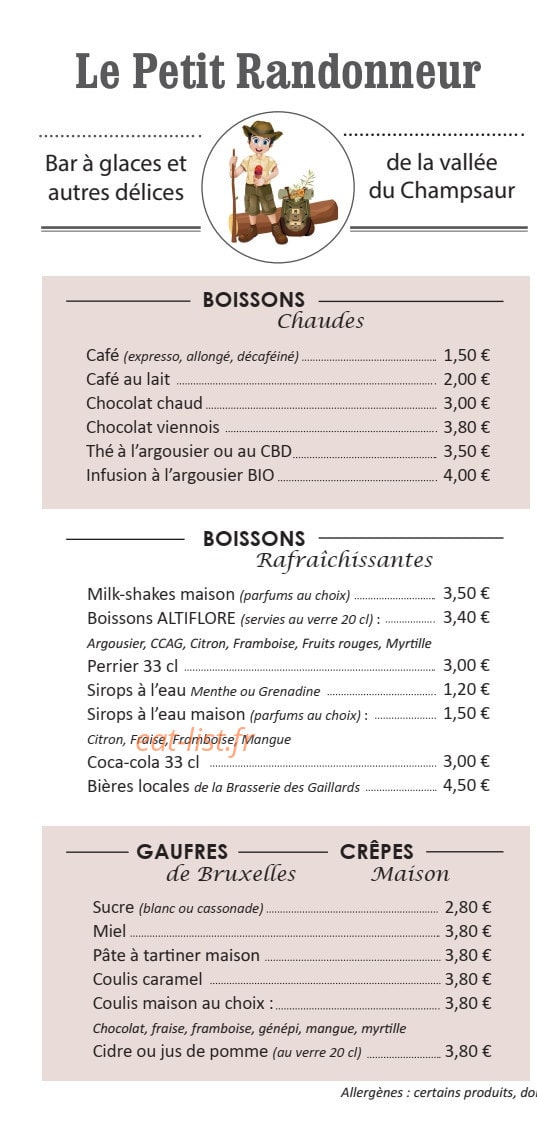 Le Petit Randonneur — carte page 1