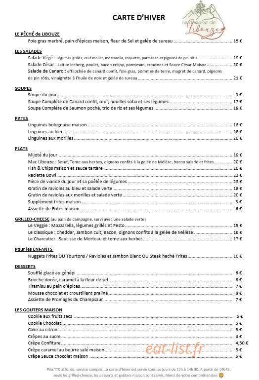 Le Domaine de Libouze — carte page 4