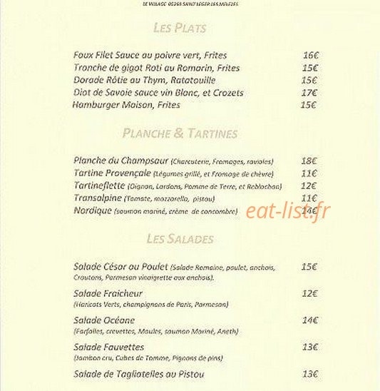 Les Fauvettes — carte page 2