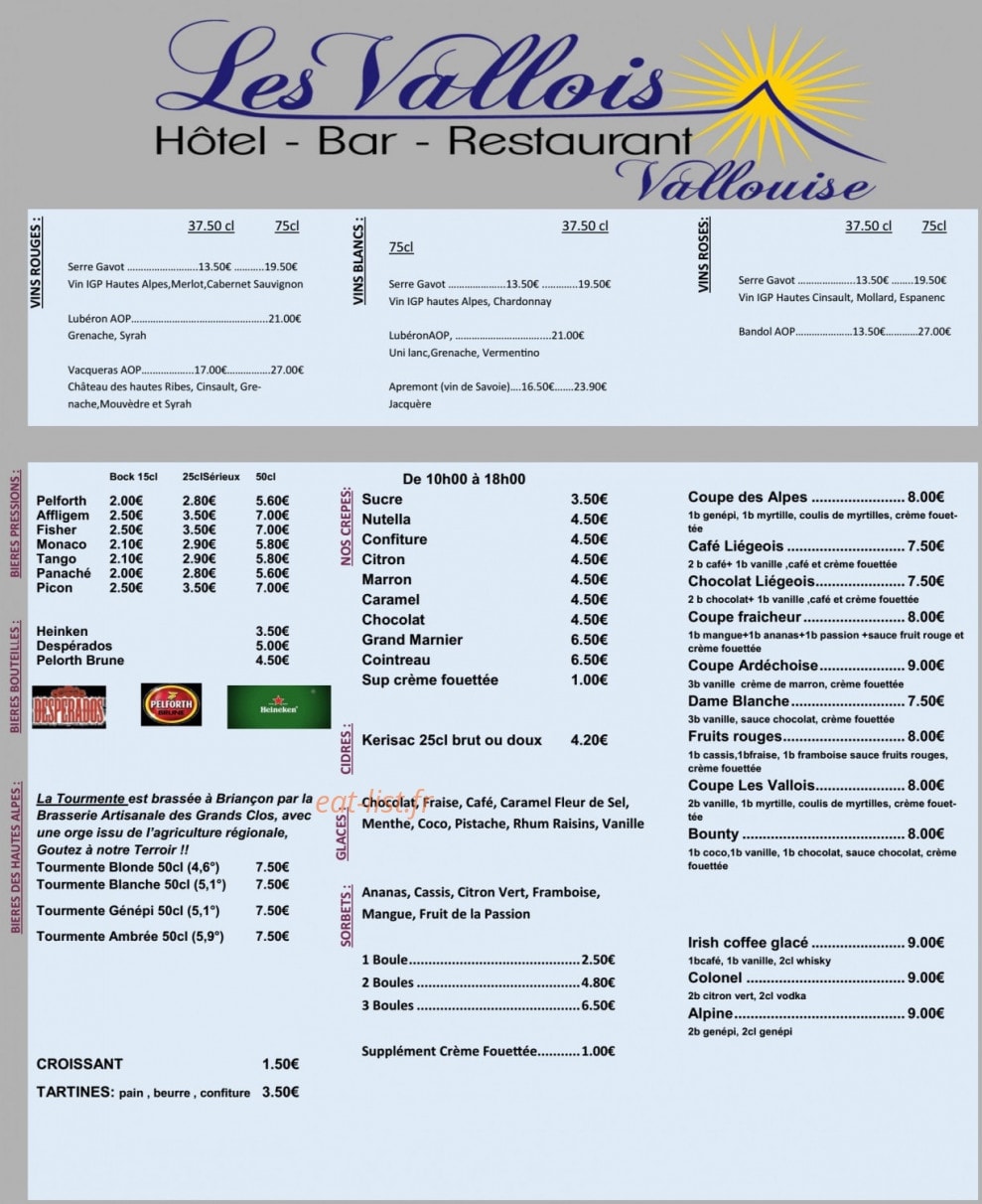Les Vallois — carte page 1