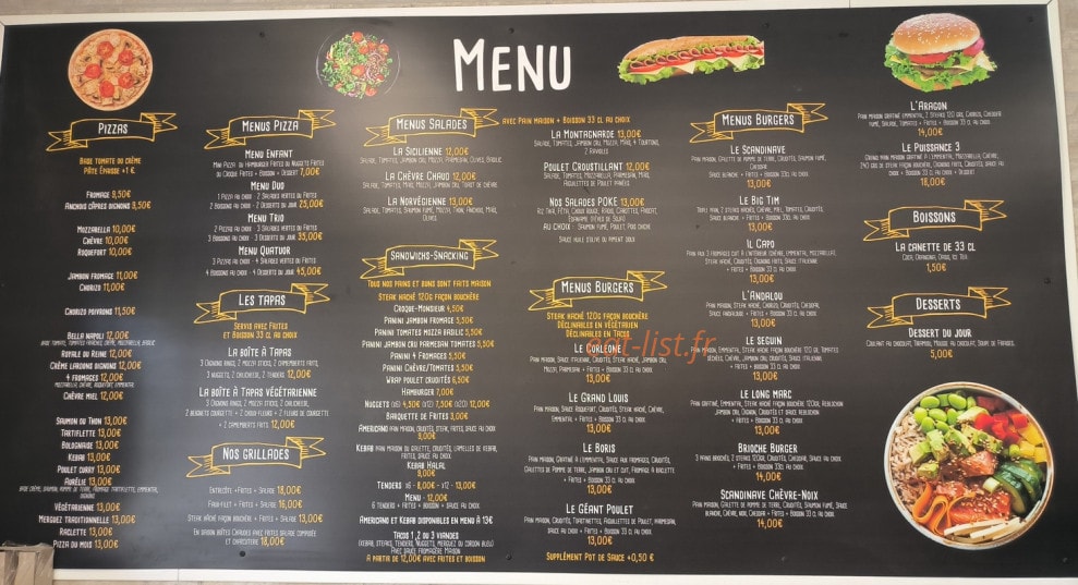 Domicil resto — carte page 1