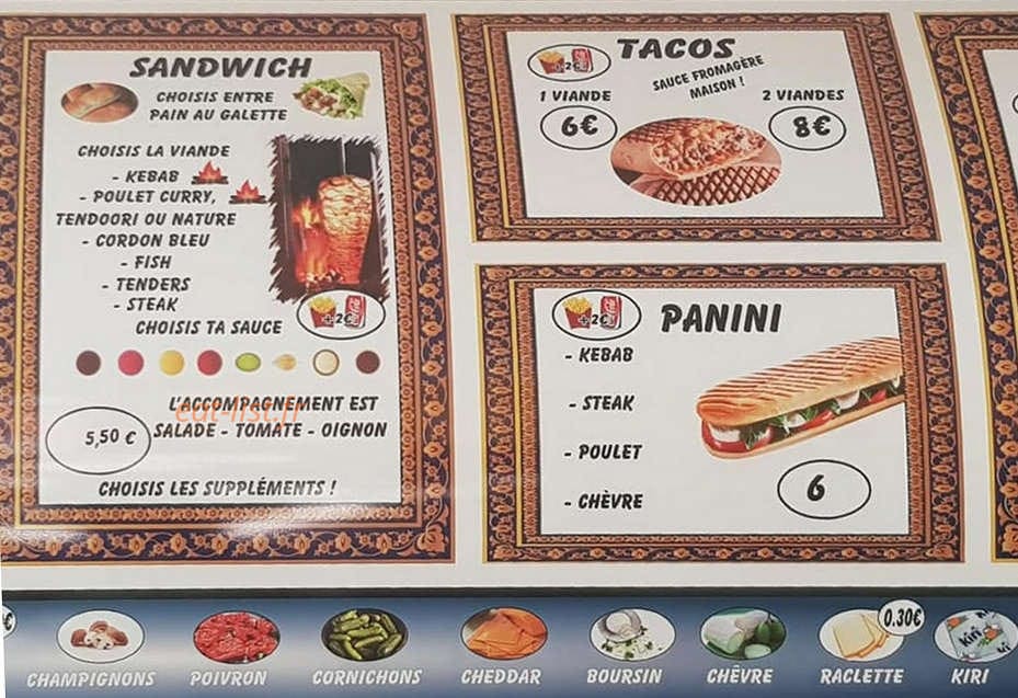 Royal Kebab — carte page 2