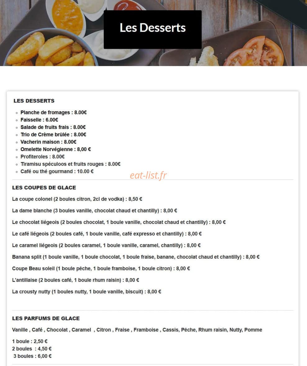 Le Beau Soleil — carte page 4