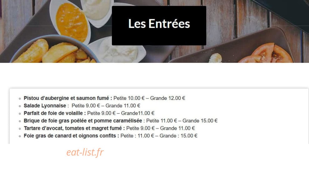 Le Beau Soleil — carte page 1
