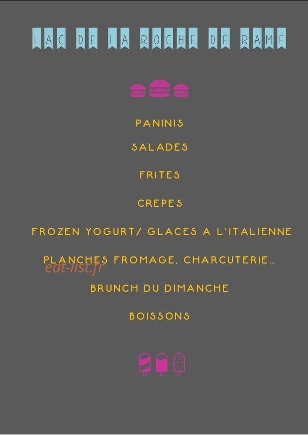 Le Micky Bar — carte page 1