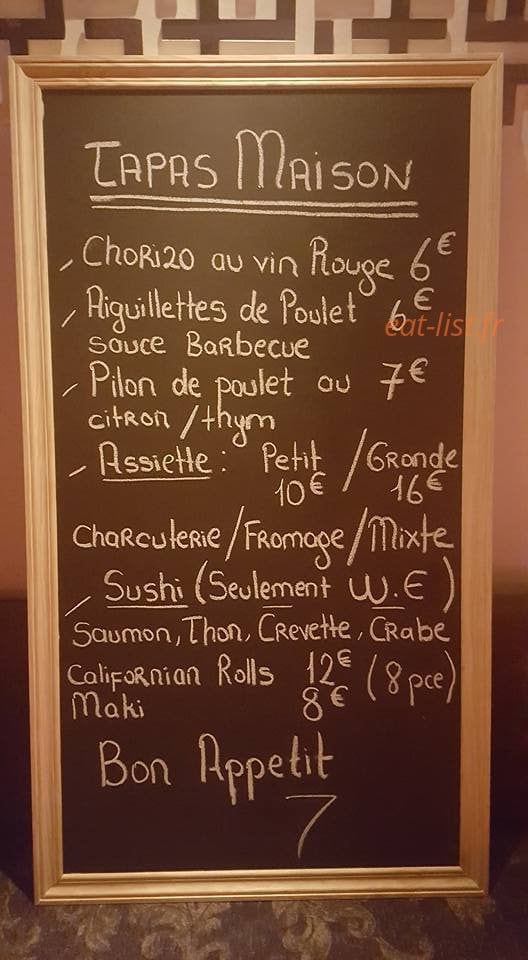 L'Elixir — carte page 1