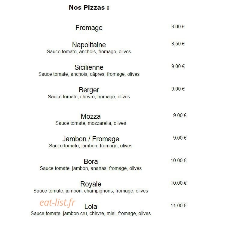 L 'Estable Restaurant — carte page 4