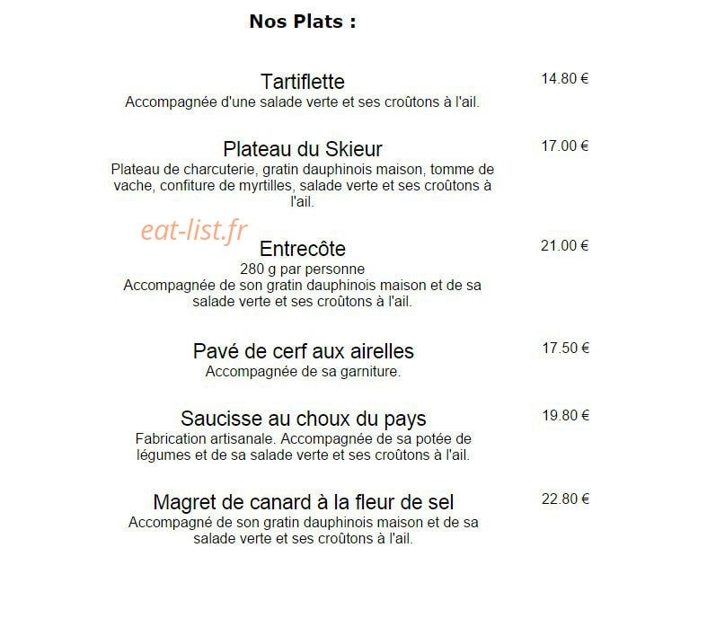 L 'Estable Restaurant — carte page 3