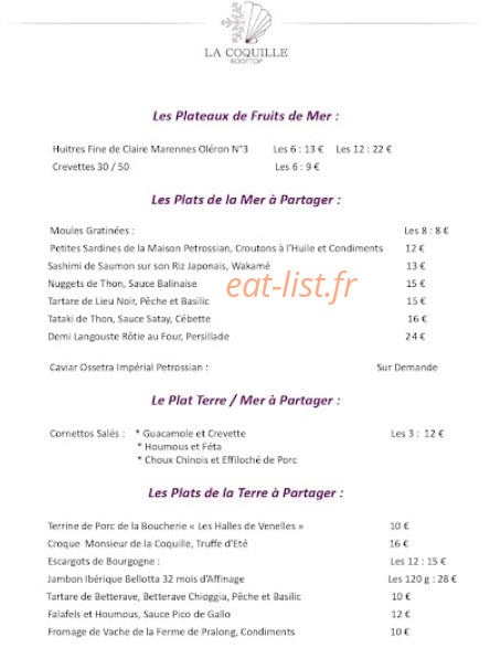 La Coquille — carte page 1
