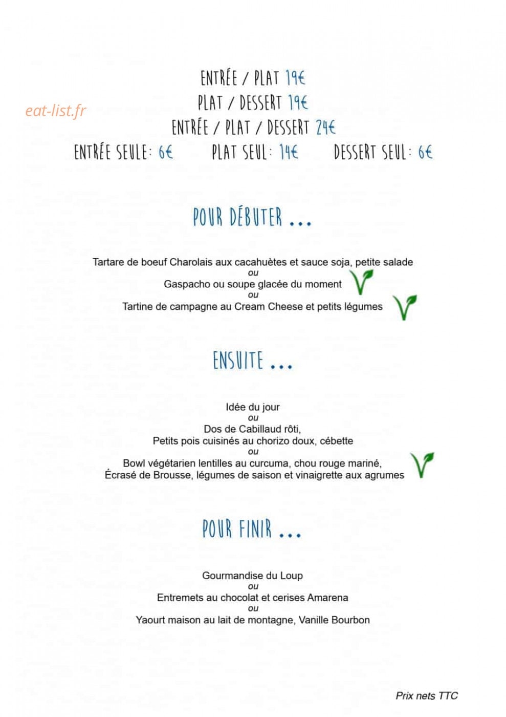 Le Loup Blanc — carte page 2