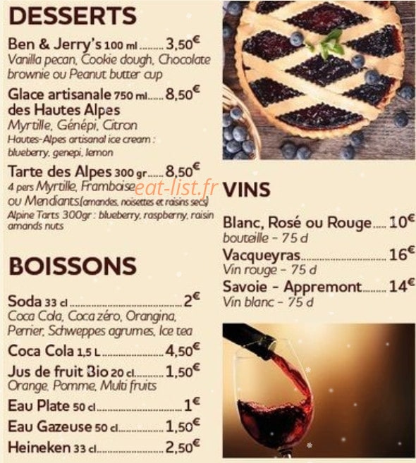 Pizza Snow — carte page 3
