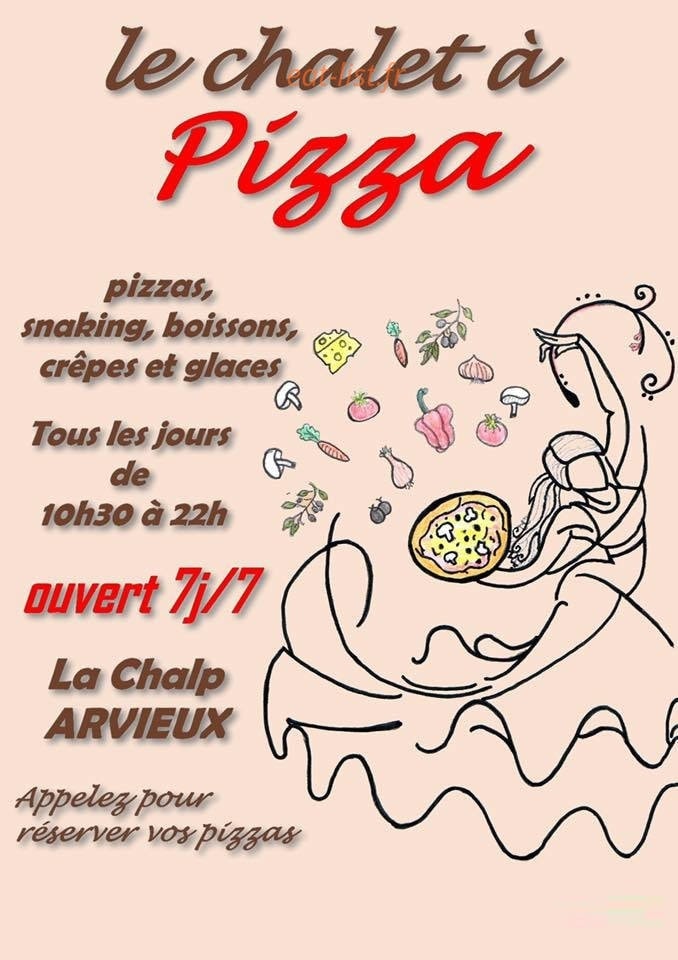 Chalet à pizza — carte page 1