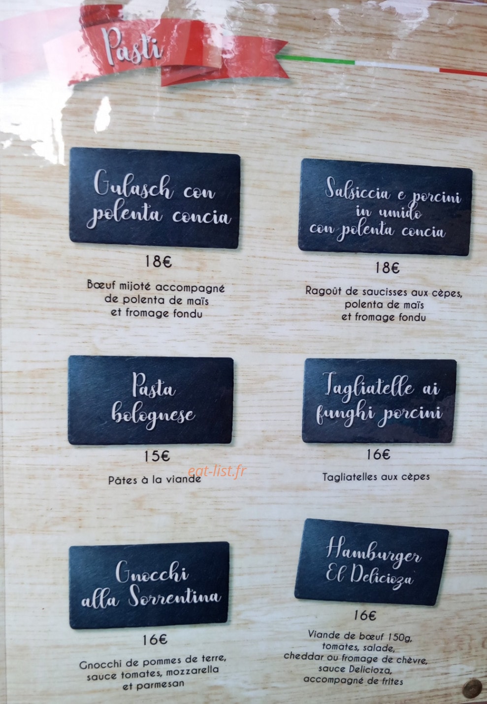 Delicioza — carte page 2