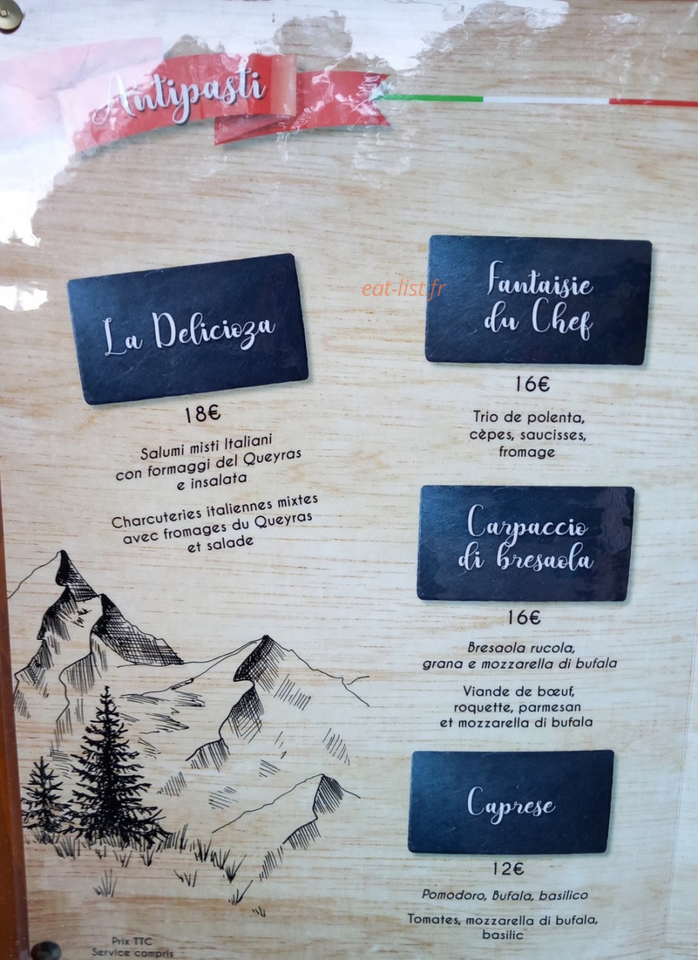 Delicioza — carte page 4