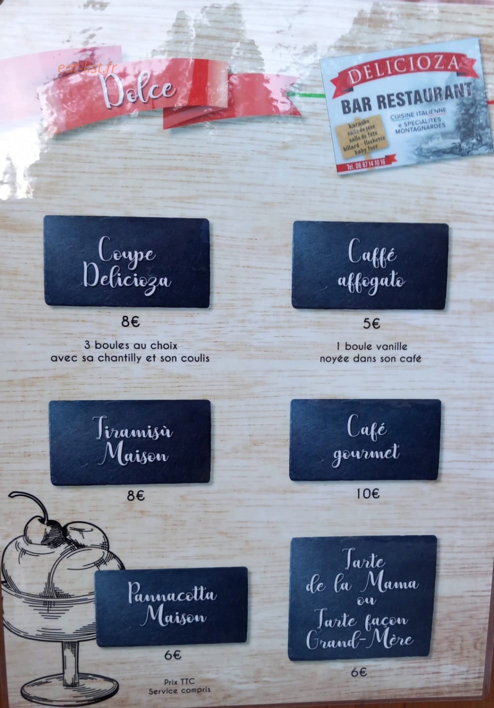Delicioza — carte page 3