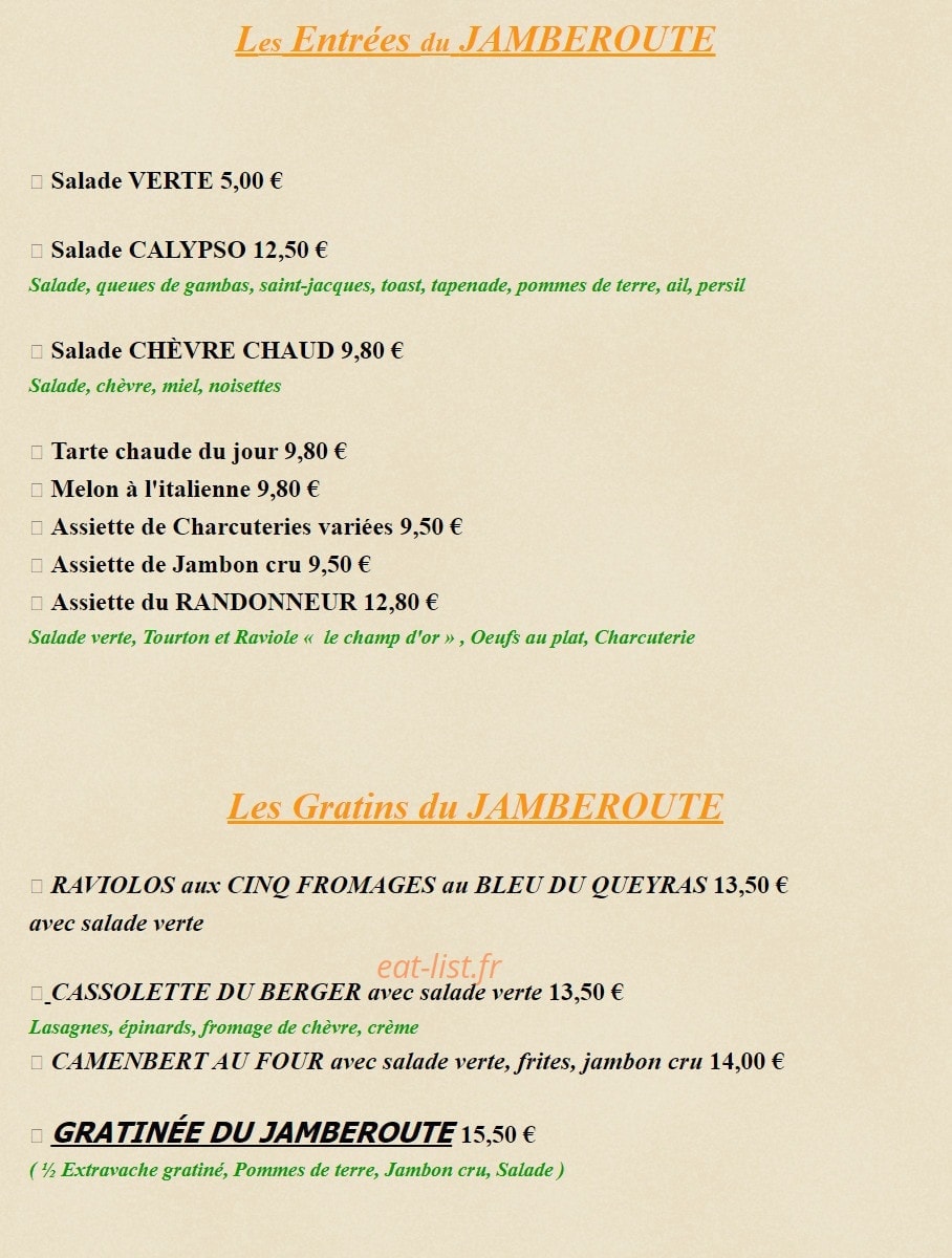 Le Jamberoute — carte page 1